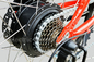 Το κόκκινο ηλεκτρικό πεντάλι 38km/h βοηθά τη μηχανή εργαλείων ποδηλάτων 48V 500W βουνών προμηθευτής